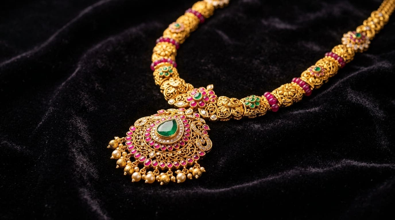 Traditional gold bridal jewellery