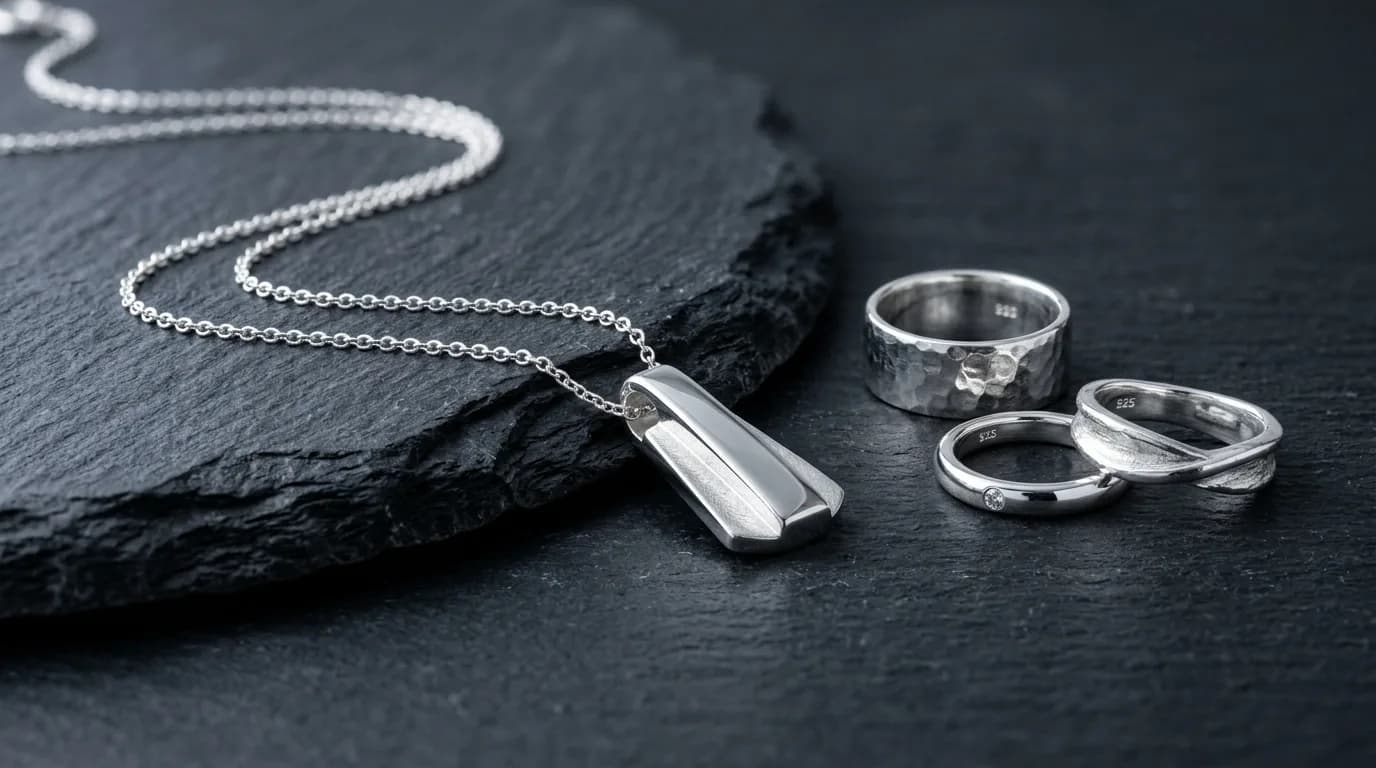 Elegant sterling silver jewellery